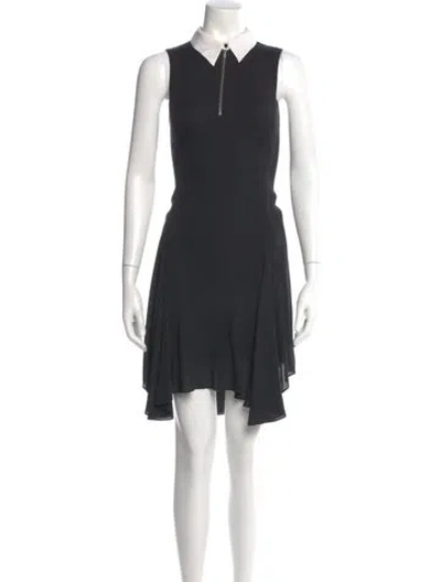 Pre-owned A.l.c Silk Knee-length Dress In Gray
