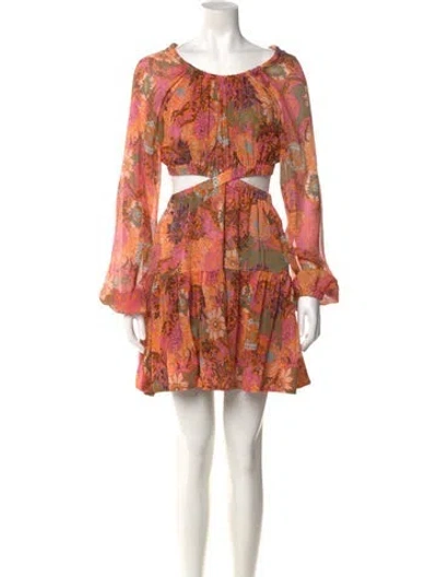 Pre-owned A.l.c Silk Knee-length Dress In Multi