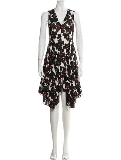 Pre-owned A.l.c Silk Knee-length Dress In Multi