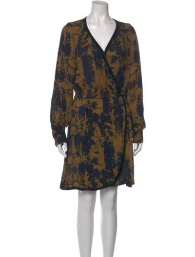 Pre-owned A.l.c Silk Knee-length Dress In Neutral