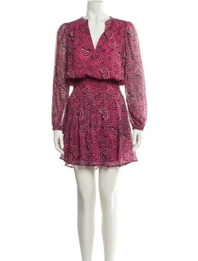 Pre-owned A.l.c Silk Knee-length Dress In Pink