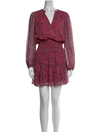 Pre-owned A.l.c Silk Knee-length Dress In Pink