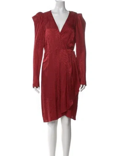 Pre-owned A.l.c Silk Knee-length Dress In Red