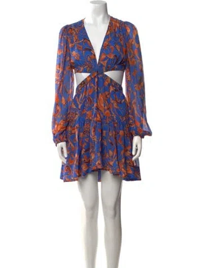 Pre-owned A.l.c Silk Knee-length Dress W/ Tags In Blue