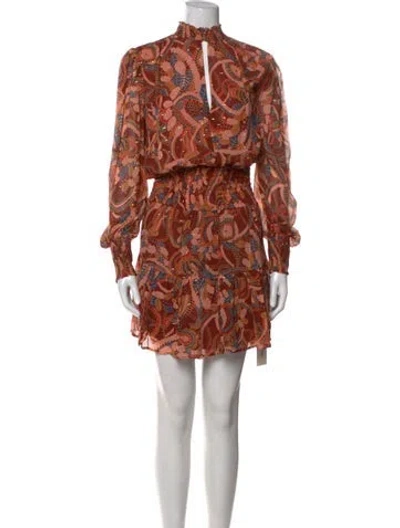 Pre-owned A.l.c Silk Knee-length Dress W/ Tags In Brown