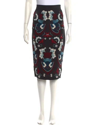 Pre-owned A.l.c Silk Knee-length Skirt In Black