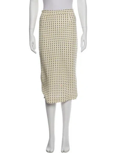 Pre-owned A.l.c Silk Knee-length Skirt In Neutral