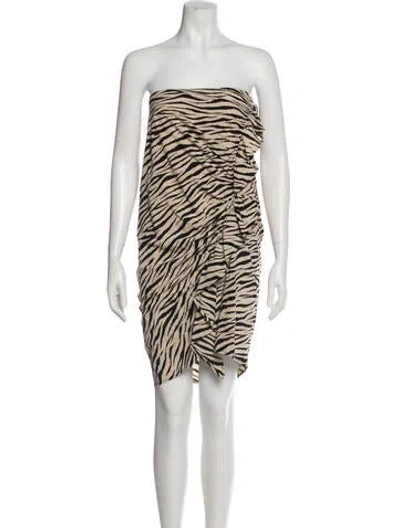 Pre-owned A.l.c Silk Knee-length Skirt W/ Tags In Neutral