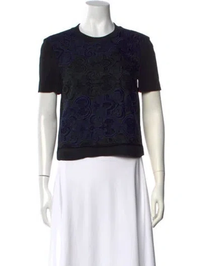 Pre-owned A.l.c Silk Lace Pattern Top In Multi