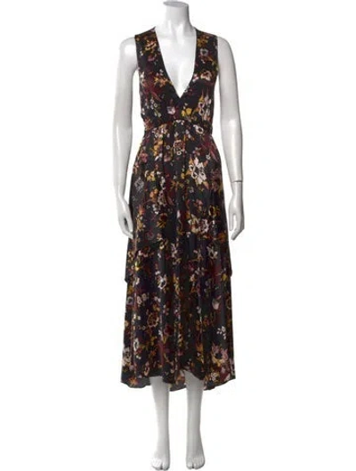 Pre-owned A.l.c Silk Long Dress