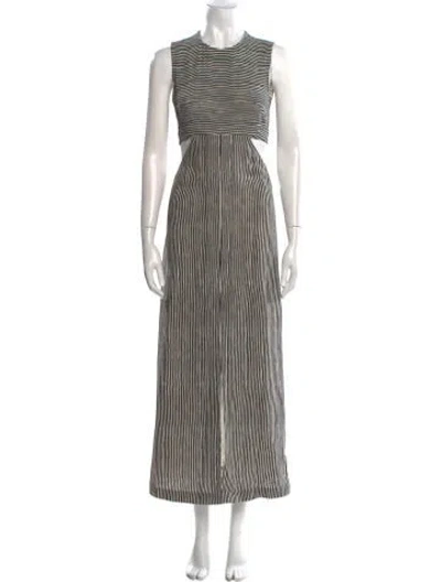 Pre-owned A.l.c Silk Long Dress In Black