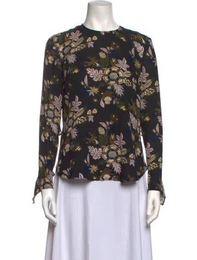 Pre-owned A.l.c Silk Long Dress In Black