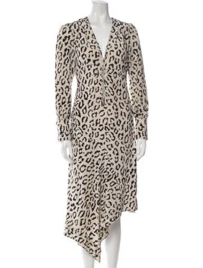 Pre-owned A.l.c Silk Long Dress In Black