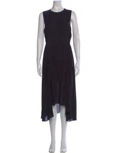 Pre-owned A.l.c Silk Long Dress In Black