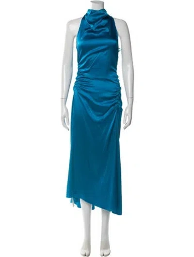 Pre-owned A.l.c Silk Long Dress In Blue