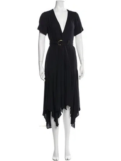 Pre-owned A.l.c Silk Long Dress In Blue