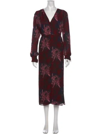 Pre-owned A.l.c Silk Long Dress In Blue