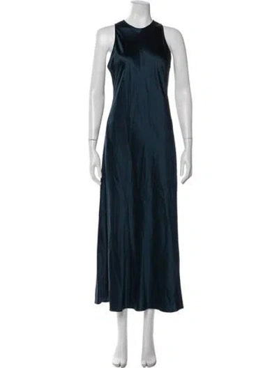 Pre-owned A.l.c Silk Long Dress In Blue