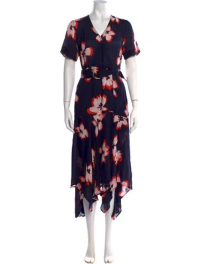 Pre-owned A.l.c Silk Long Dress In Blue