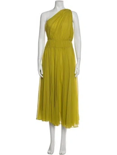 Pre-owned A.l.c Silk Long Dress In Green