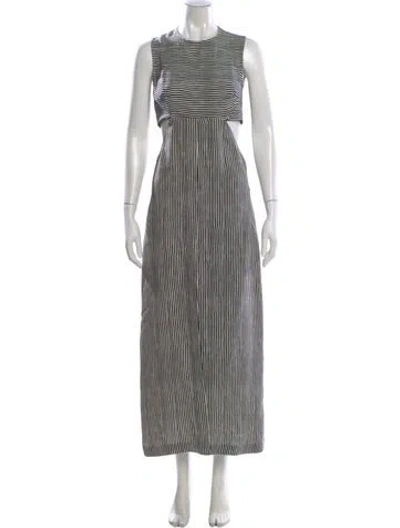 Pre-owned A.l.c Silk Long Dress In Multi