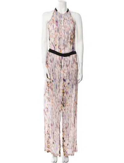 Pre-owned A.l.c Silk Long Dress In Neutral