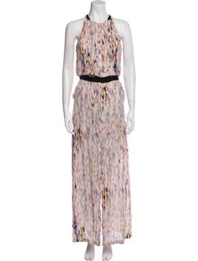 Pre-owned A.l.c Silk Long Dress In Neutral