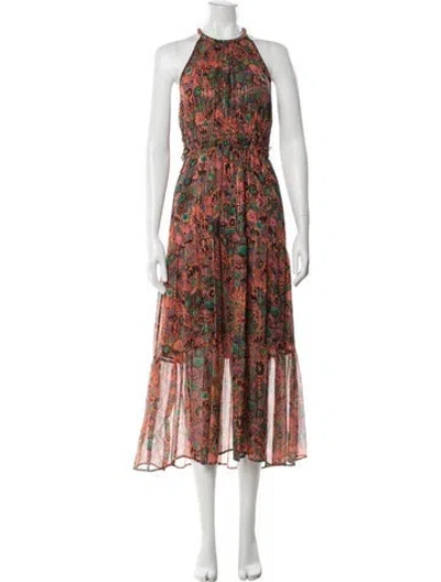 Pre-owned A.l.c Silk Long Dress In Pink