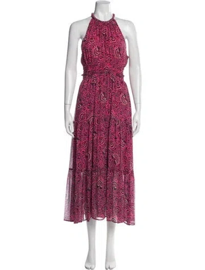 Pre-owned A.l.c Silk Long Dress In Pink