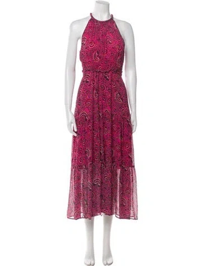 Pre-owned A.l.c Silk Long Dress In Pink