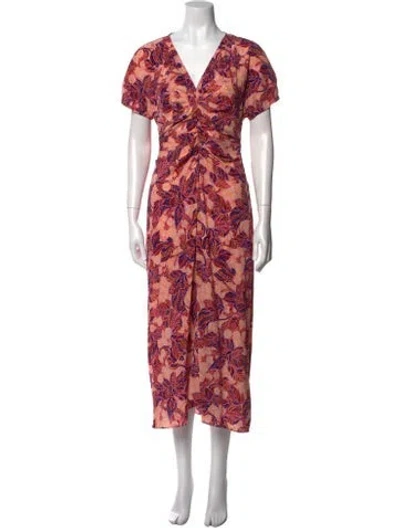 Pre-owned A.l.c Silk Long Dress In Pink