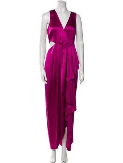 Pre-owned A.l.c Silk Long Dress In Pink