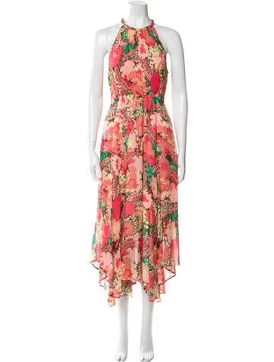 Pre-owned A.l.c Silk Long Dress In Pink