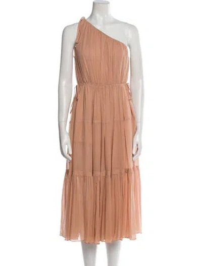 Pre-owned A.l.c Silk Long Dress In Pink