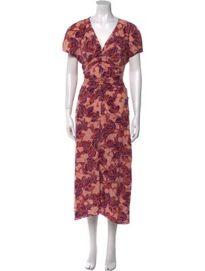 Pre-owned A.l.c Silk Long Dress In Pink