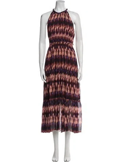 Pre-owned A.l.c Silk Long Dress In Pink