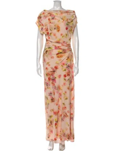 Pre-owned A.l.c Silk Long Dress In Pink