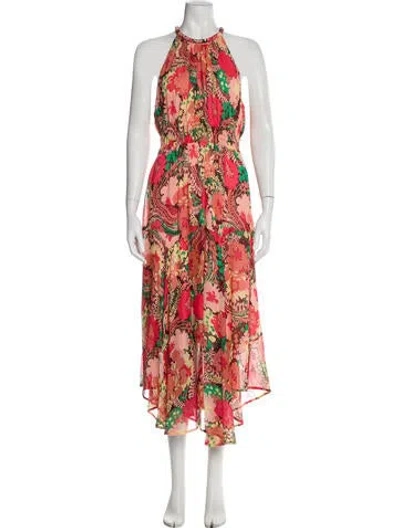 Pre-owned A.l.c Silk Long Dress In Pink