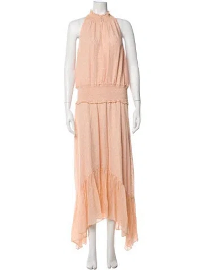 Pre-owned A.l.c Silk Long Dress In Pink