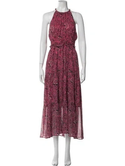 Pre-owned A.l.c Silk Long Dress In Pink