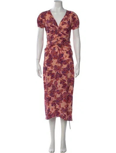 Pre-owned A.l.c Silk Long Dress In Pink
