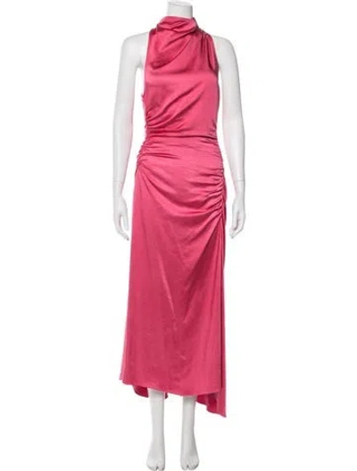Pre-owned A.l.c Silk Long Dress In Pink