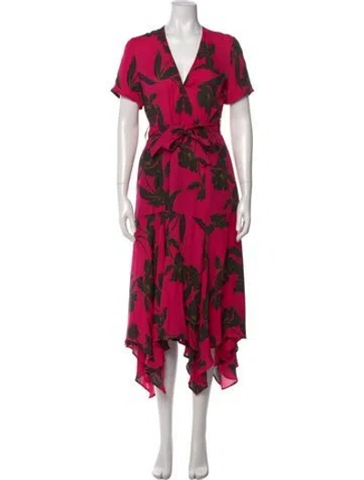 Pre-owned A.l.c Silk Long Dress In Pink