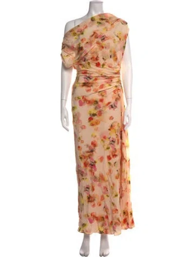 Pre-owned A.l.c Silk Long Dress In Pink