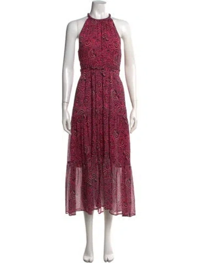 Pre-owned A.l.c Silk Long Dress In Pink