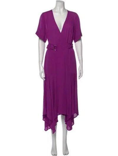 Pre-owned A.l.c Silk Long Dress In Purple
