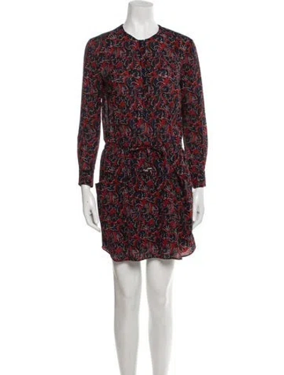 Pre-owned A.l.c Silk Long Dress In Red