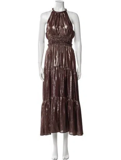 Pre-owned A.l.c Silk Long Dress W/ Tags