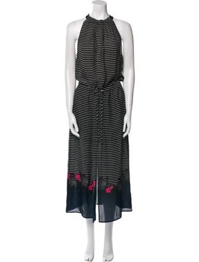 Pre-owned A.l.c Silk Long Dress W/ Tags In Black