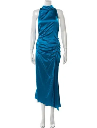Pre-owned A.l.c Silk Long Dress W/ Tags In Blue